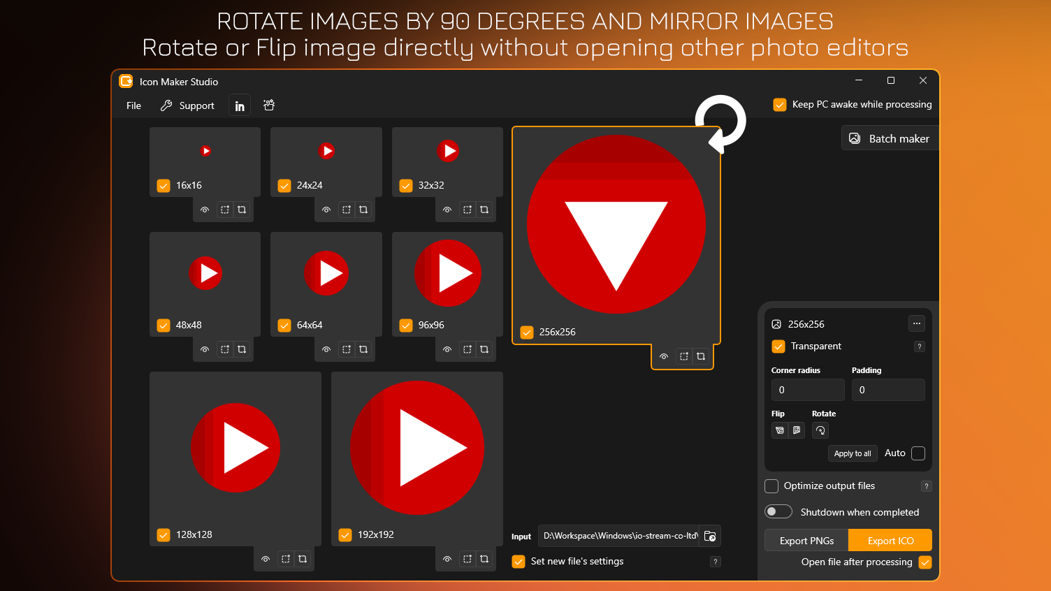 Rotate Images By 90 Degrees and Mirror Images - Rotate or Flip image directly without opening other photo editors