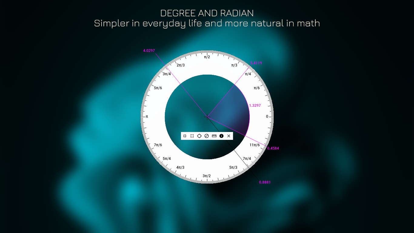 Degree And Radian - Simpler in everyday life and more natural in math
