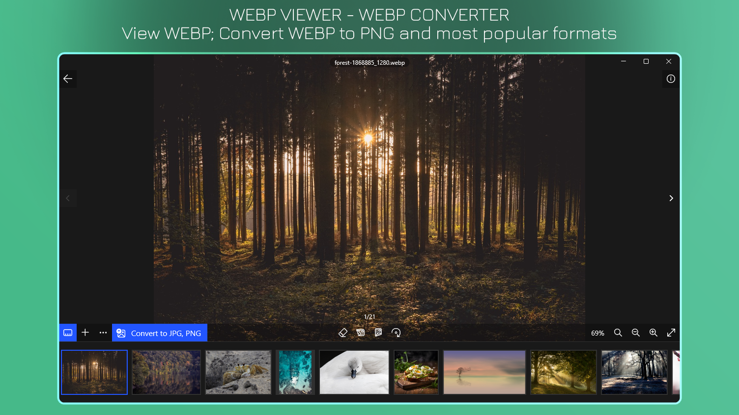 WebP Viewer - WebP to JPG