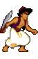 aladdin walk animation từ sprite
