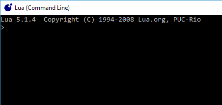 Command line default.
