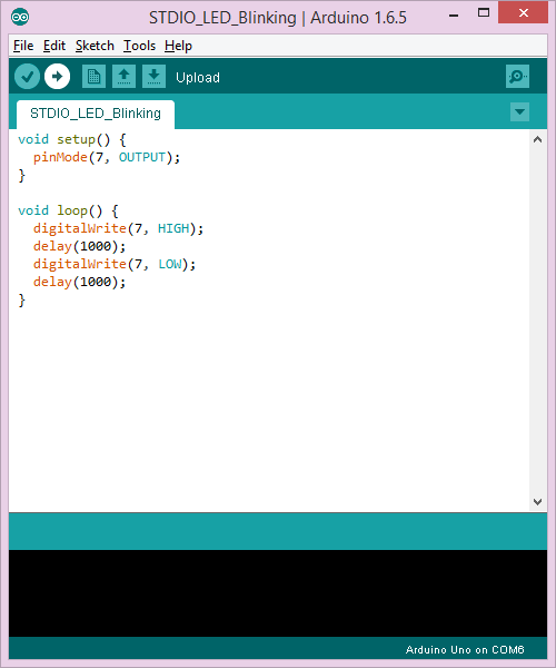 Nạp code lên Arduino.