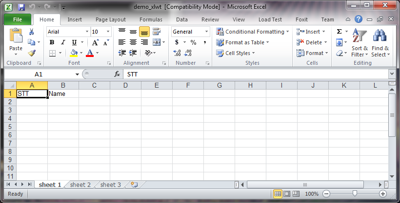 Ghi dữ liệu vào sheet trong file excel bằng thư viện xlwt trong Python