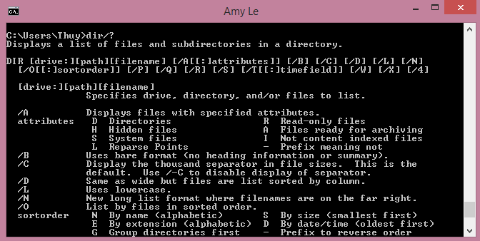 Command help batch script.