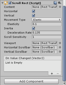 Scroll rect trong Unity.