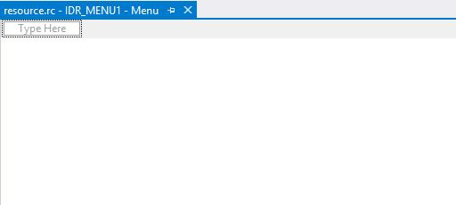 Giao diện Resource View của Menu trong Winform