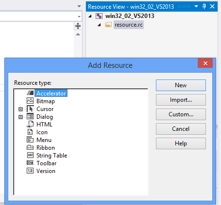 Giao diện resource editor của Winform