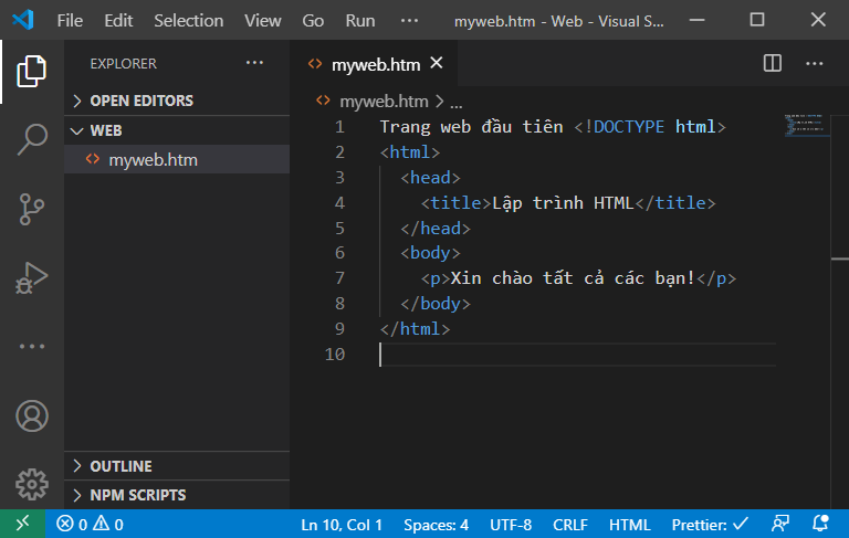 Lập trình web html.