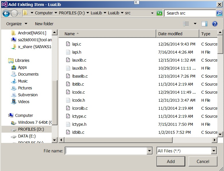 Hướng Dẫn Tạo Thư Viện Static Lua Bằng Visual Studio6