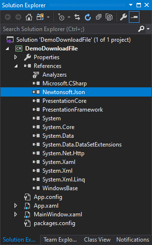 NuGet Newtonsoft.JSON