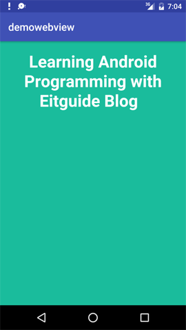 WebView trong Android - Phần 1