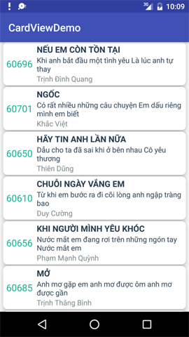 Sử Dụng CardView trong Android